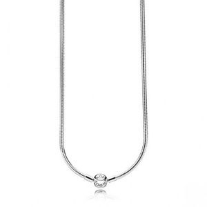 Pandora Clasp Silver Charm Necklace - NEW